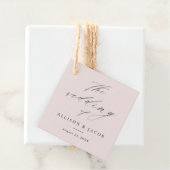 Eenvoudig scriptweddenschap Hartelijk dank voor la Bedankjes Labels (In situ)