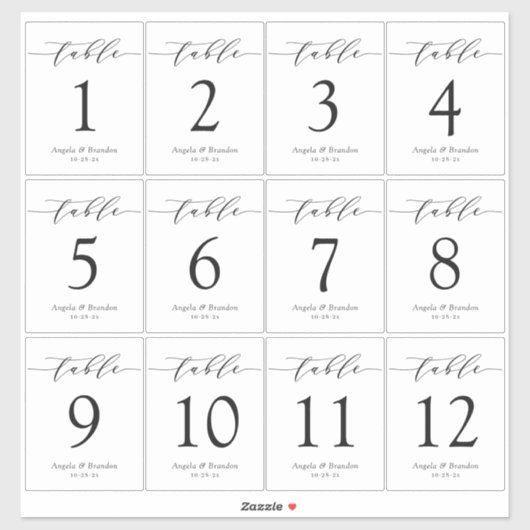 Eenvoudig scriptweddenschap Wijnflesje Sticker (Vel)