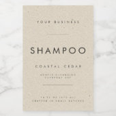 Eenvoudig shampoo zakelijk brandinglabel voedselcontainer etiket (Enkel label)