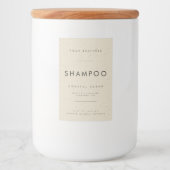 Eenvoudig shampoo zakelijk brandinglabel voedselcontainer etiket (Voorkant)