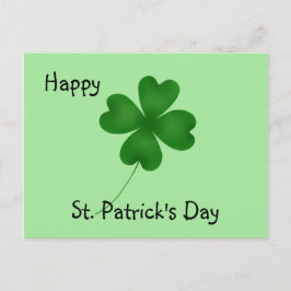 Eenvoudig shamrock-ontwerp briefkaart