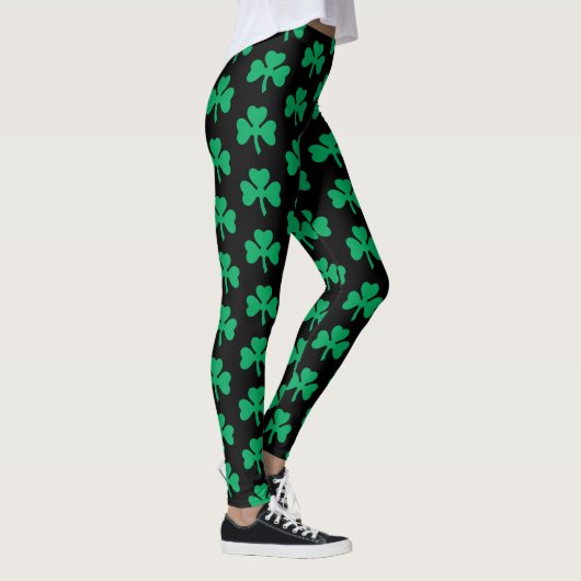Eenvoudig Shamrock-patroon Leggings (Rechts)