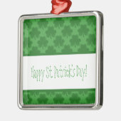 Eenvoudig Shamrocks Premium Square Ornament (Links)