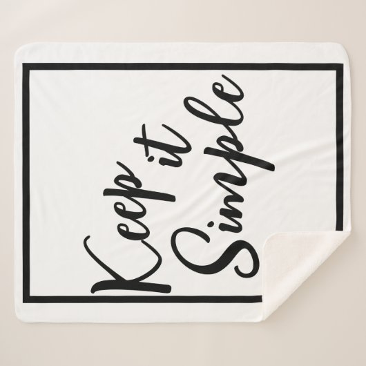 Eenvoudig Sherpa Deken (Voorkant (horizontaal))