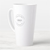 Eenvoudig show van de Handel geeft weg BedrijfsQR  Latte Mok (Linkerhoek)