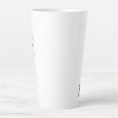 Eenvoudig show van de Handel geeft weg BedrijfsQR  Latte Mok (Voorkant)