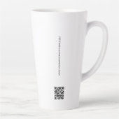 Eenvoudig show van de Handel geeft weg BedrijfsQR  Latte Mok (Rechts)