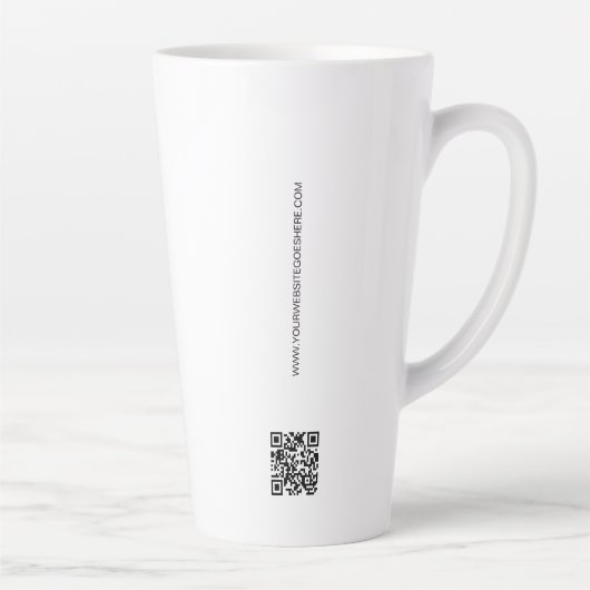 Eenvoudig show van de Handel geeft weg BedrijfsQR  Latte Mok (Rechts)