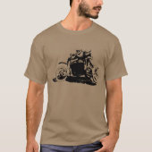 Eenvoudig sidecarcross-ontwerp t-shirt (Voorkant)