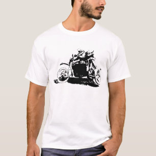 Eenvoudig sidecarcross-ontwerp t-shirt
