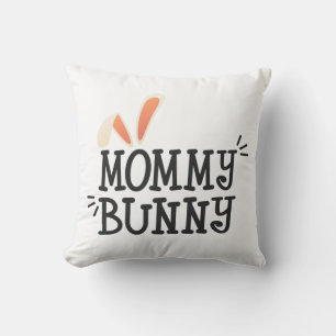 Eenvoudig Sierkussen voor mammie Bunny Easter Typo
