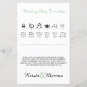 Eenvoudig Silhouettes Ceremony-programma (Achterkant)