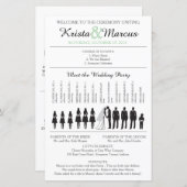 Eenvoudig Silhouettes Ceremony-programma (Voorkant / Achterkant)