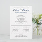 Eenvoudig 'Silhouettes Wedding Programme Flyer' (Staand voorkant)