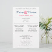 Eenvoudig 'Silhouettes Wedding Programme Flyer' (Staand voorkant)