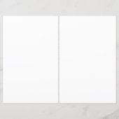 Eenvoudig 'Silhouettes Wedding Programme Flyer' (Achterkant)