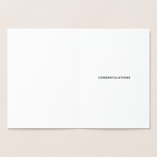 Eenvoudig Silver Stars Pattern Gefeliciteerd Folie Kaarten (Binnen)