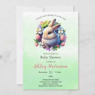 Eenvoudig simplistisch Baby shower paasbroodje Kaart