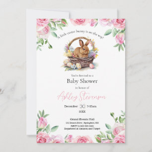 Eenvoudig simplistisch Baby shower paasbroodje Kaart
