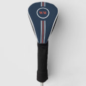 Eenvoudig Sinaasappel en Blue Golf Club Hoesje Golfheadcover (Voorkant)