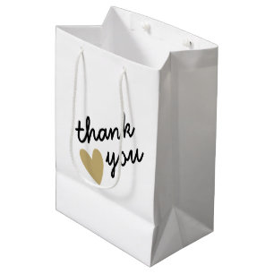 Eenvoudig Sincere Bedankt Medium Cadeauzakje