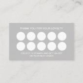 Eenvoudig sjabloon voor 10-poststempel loyaliteit  visitekaartje (Achterkant)