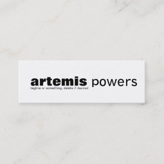 Eenvoudig Skinny-Visitekaartje met minimale vormge Mini Visitekaartje