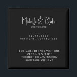 Eenvoudig & Slank Modern Zwart Bruiloft Save the D Magneet<br><div class="desc">Eenvoudige & Slanke Zwart Moderne Font Script Namen Sla de Datum Magneet. Bruiloft.</div>