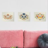Eenvoudig Slavisch Volk Bloemen Kunst Muurkunst Sets (Woonkamer)