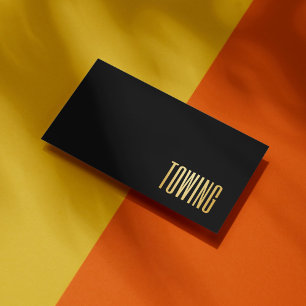 Eenvoudig slepen van zwart en goud visitekaartje