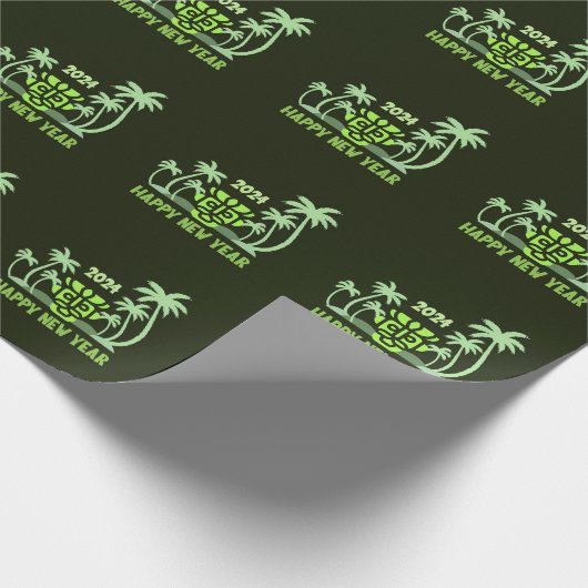 EENVOUDIG SLIM CADEAU NIEUWJAAR 2024 CADEAUPAPIER (Hoek)