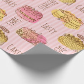 Eenvoudig sluitingspatroon cadeaupapier (Hoek)