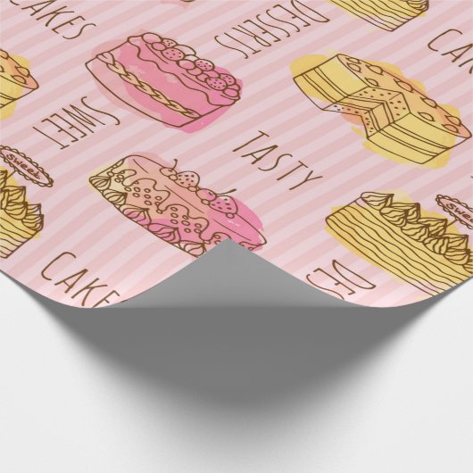 Eenvoudig sluitingspatroon cadeaupapier (Hoek)