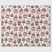 Eenvoudig sluitingspatroon cadeaupapier (Vlak)