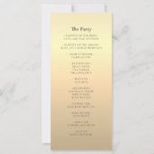 Eenvoudig smaragdgroen huwelijksprogramma (Achterkant)