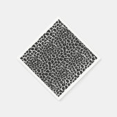 Eenvoudig sneeuwluipaardpatroon servetten (Hoek)