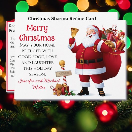 Eenvoudig snel snel Casserole Recipe die Kerstmis  Feestdagenkaart