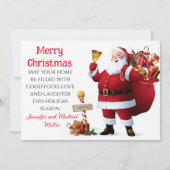 Eenvoudig snel snel Casserole Recipe die Kerstmis  Feestdagenkaart (Voorkant)