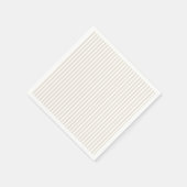 Eenvoudig Sofisticated Modern Tane en Witte Streep Servet (Hoek)