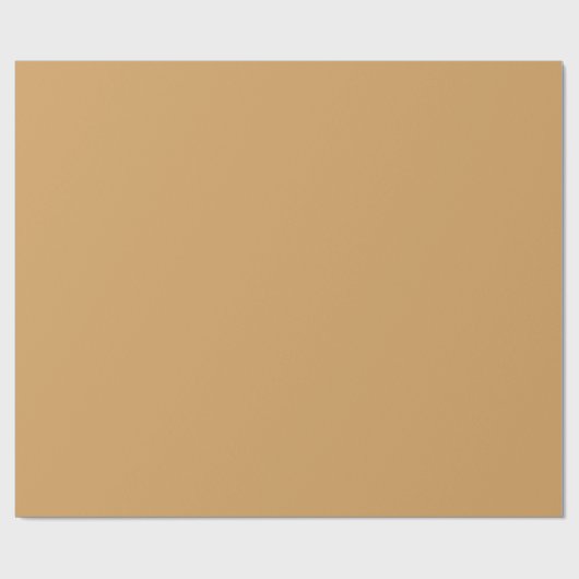 Eenvoudig Solid Color Background Gold Cadeaupapier (Vlak)