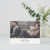 Eenvoudig sparen de Data met Horizontale Foto Aankondigingskaart (Staand voorkant)