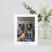 Eenvoudig sparen de Datum Aankondigingskaart (Staand voorkant)