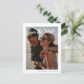Eenvoudig sparen de Datum Foto Weddenschap Briefkaart (Staand voorkant)