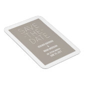 Eenvoudig sparen de Datum Magnet, Beige Magneet (Rechterzijde)