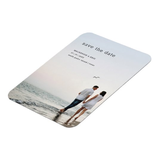 Eenvoudig sparen de Datum Moderne Foto Magnet van  Magneet (Linkerzijde)