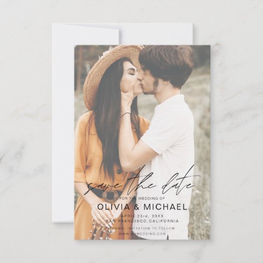 Eenvoudig sparen de Datum van het Afbeelding van d Save The Date (Voorkant)