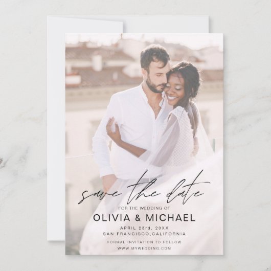 Eenvoudig sparen de Datum van het Afbeelding van d Save The Date (Voorkant)