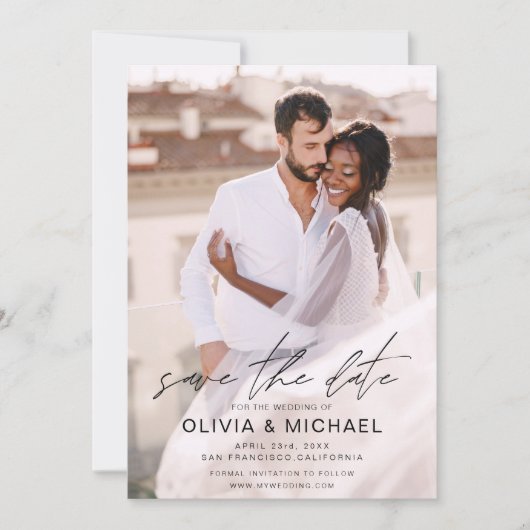 Eenvoudig sparen de Datum van het Afbeelding van d Save The Date (Voorkant)