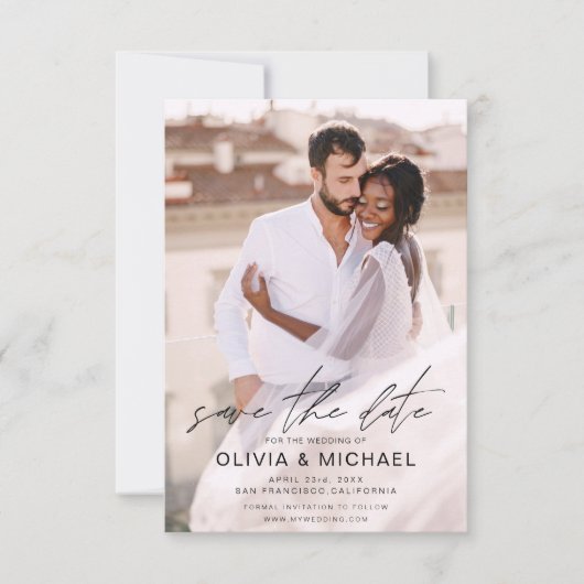 Eenvoudig sparen de Datum van het Afbeelding van d Save The Date (Voorkant)