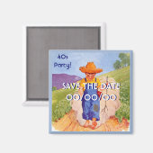 Eenvoudig sparen-de-Datum van het Plezier Magneet (Voorkant / Achterkant)